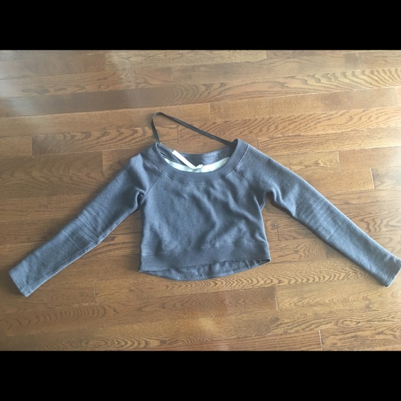 Lululemon Good Karma Crop Sweater Size 6 Grey - Picture 2 of 5